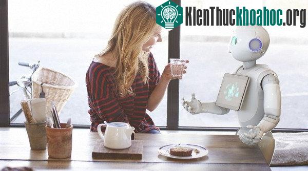 Robot Pepper có thể trò chuyện với con người. (Ảnh: Aldebaran).