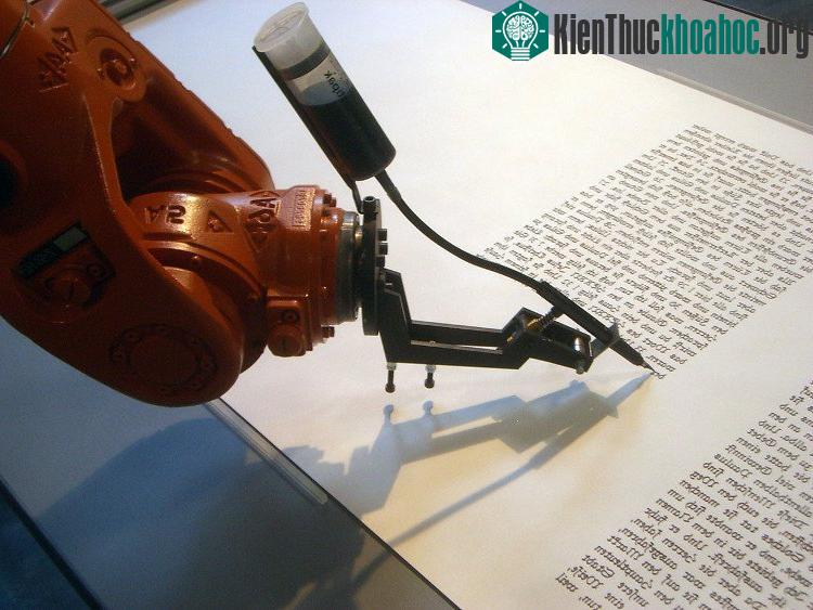 Robot Trung Quốc hoàn thành bài báo trong một giây. (Ảnh minh họa: Mirko Tobias Schaefer/Gastev).