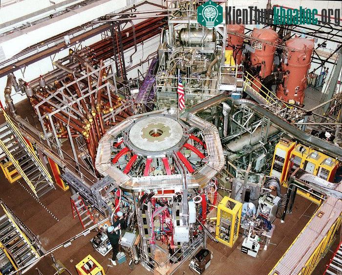 Toàn cảnh nơi đặt thiết bị thử nghiệm phản ứng nhiệt hạch. (Ảnh: Princeton Plasma Physics Laboratory).