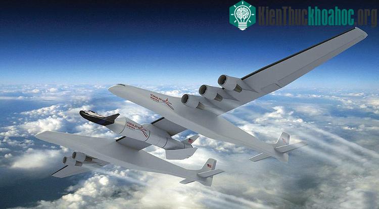 Chiếc máy bay lớn nhất thế giới Stratolaunch có sải cánh dài 117 mét. (Ảnh: Sierra Nevada).