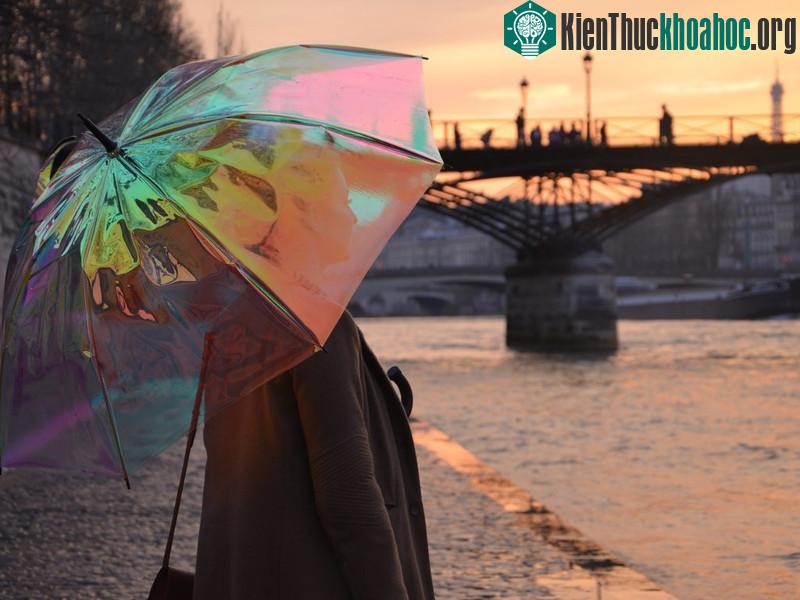 Chiếc ô này được ví như một trạm thời tiết di động.