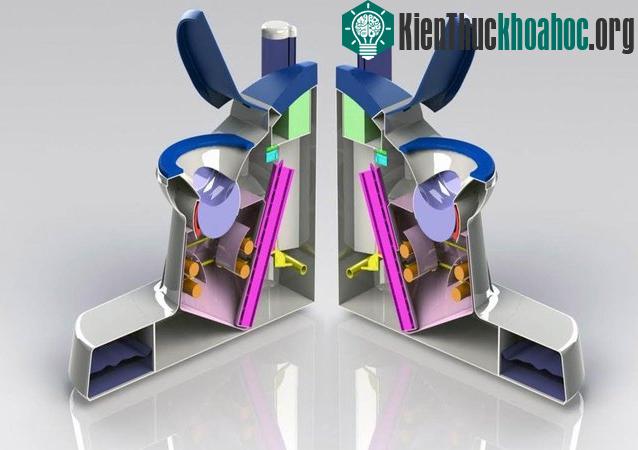 Cấu tạo chiếc bồn cầu Nano Membrane Toilet.