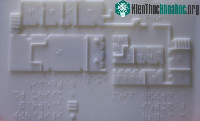 Tấm bản đồ in 3D của Trung tâm đào tạo Joseph Kohn.