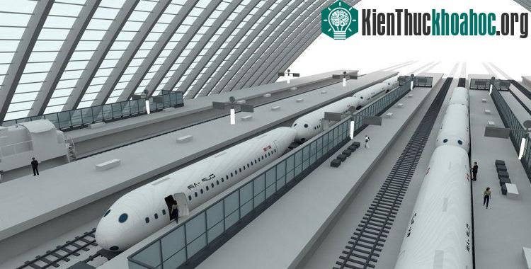 Chịu nhiệm vụ chở 3 cabin này là một máy bay khổng lồ trông giống như một máy bay ném bom tàng hình.