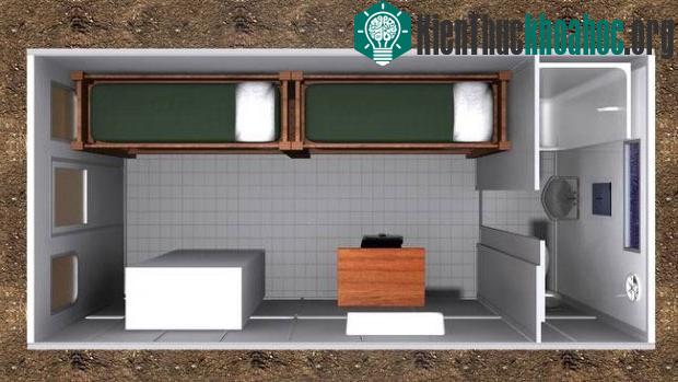Humanihut được trang bị những thứ cần thiết như khu vực vệ sinh, giặt đồ, cũng như khu vực ăn và ngủ.