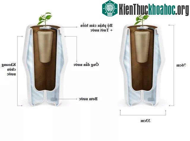 Cấu tạo bình đựng hài cốt Bios Incube.