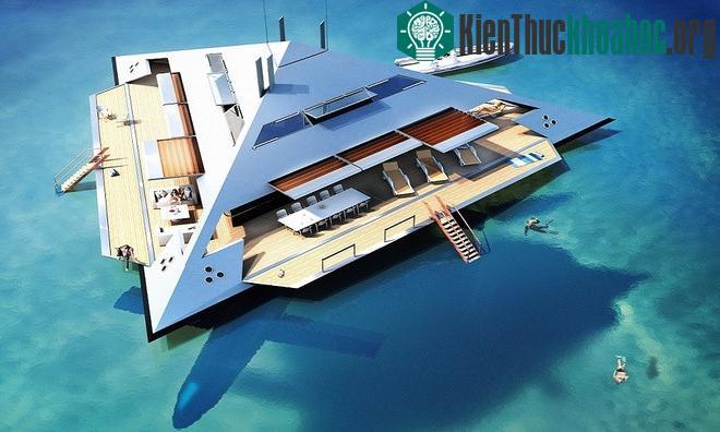 Siêu du thuyền hình kim tự tháp lơ lửng trên biển ảnh 2