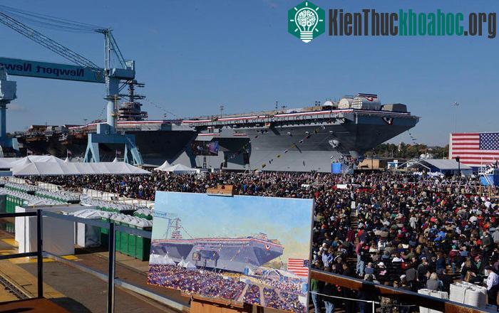 USS Gerald R. Ford sẽ gia nhập hạm đội tàu chiến của Hải quân Mỹ vào ngày 16 tháng 3 năm nay.