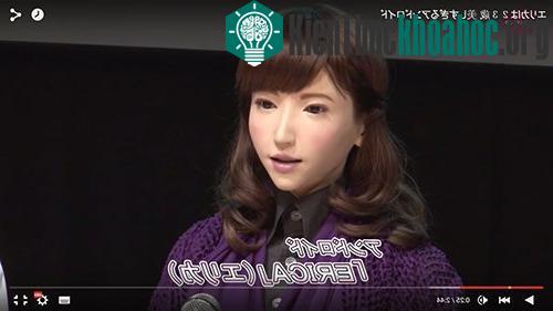 Robot Erica tại buổi giới thiệu - (Ảnh chụp màn hình YouTube)