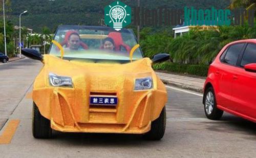 Chiếc xe được giới thiệu hôm 24/3. (Ảnh: Shanghaiist)