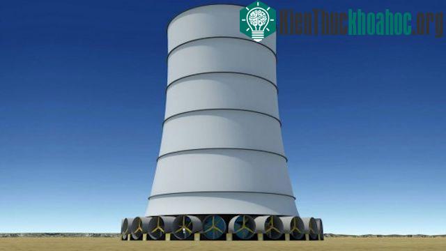 Solar Wind Energy giới thiệu hệ thống điện gió hybrid Downdraft Tower