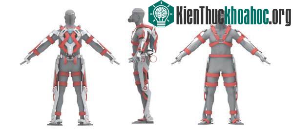 Thiết kế của bộ giáp có thể mang lại sức mạnh siêu nhiên cho lính cứu hỏa - (Ảnh: Ken Chen)