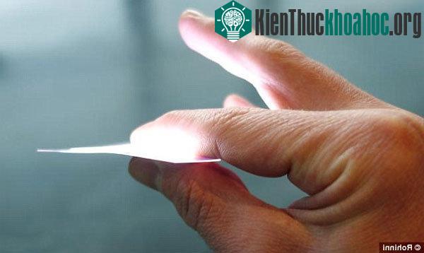 Trình làng "giấy ánh sáng" biến mọi thứ thành đèn