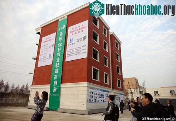 Cận cảnh chung cư 5 tầng và biệt thự 100m2 được in 3D ảnh 1