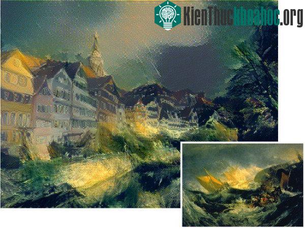 Hệ thống mới cho phép mô phỏng lại phong cách của J.M.W Turner trong bức "Shipwreck of the Minotaur"