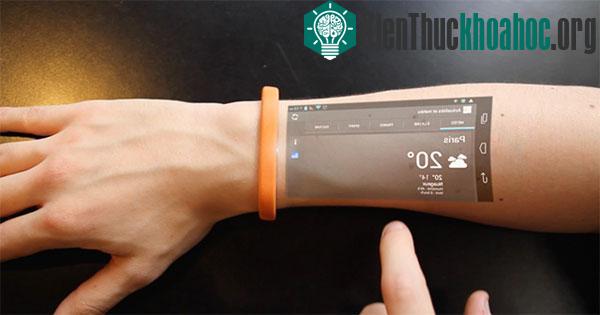 Cicret: vòng đeo tay thông minh thao tác trực tiếp trên da
