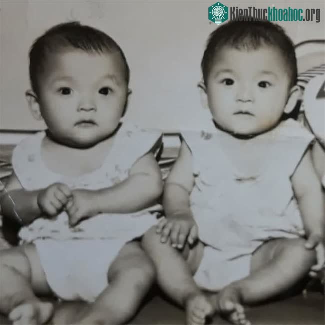 Yoon Sang-hee và Yoon Sang-ae ngày bé.