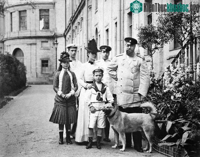 Sa hoàng Alexander III của Nga cùng gia đình, ảnh chụp năm 1886.