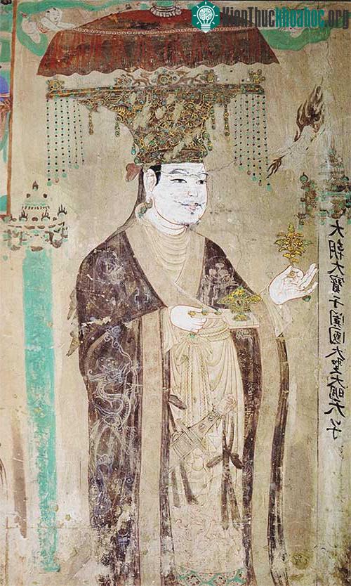 Chân dung Lý Thánh Thiên, vị vua thế kỷ 10 của Khotan.