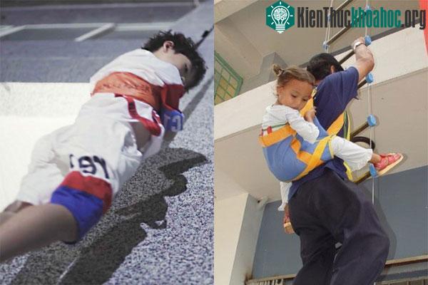 Bộ dây thoát hiểm tự động dễ sử dụng hơn thang dây thoát hiểm.
