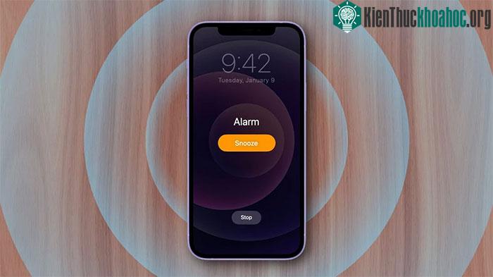 Mức độ âm lượng của chuông báo thức cũng quan trọng
