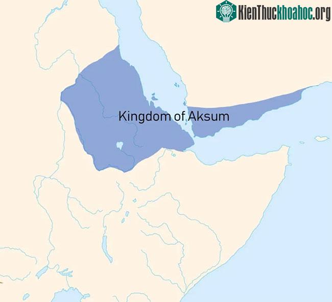 Vị trí của vương quốc Askum trên bản đồ.