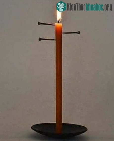 Trước khi có đồng hồ báo thức, người ta dùng đinh cố định vào nến để đảm bảo rằng họ thức dậy đúng giờ.