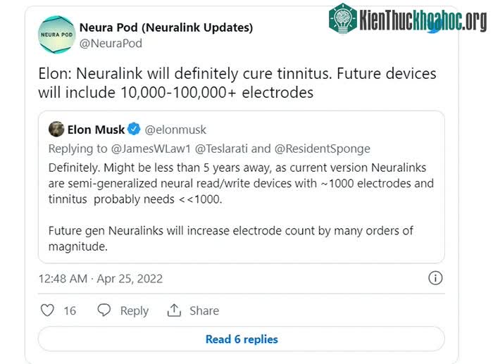 Thông báo của Elon Musk.&nbsp;