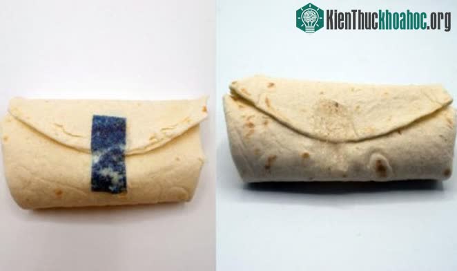 Tastee Tape giúp dán chặt bánh burrito.