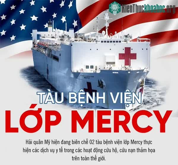 Khám phá siêu tàu bệnh viện lớp Mercy của Hải quân Mỹ