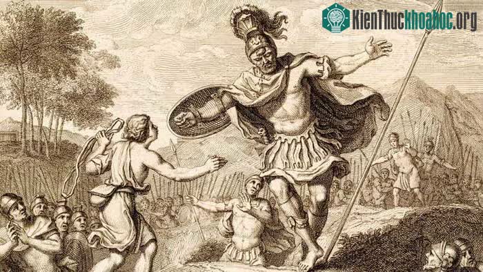 Hình vẽ miêu tả chiến binh Goliath.