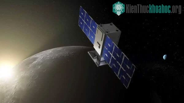Hình ảnh minh họa về vệ tinh CAPSTONE của NASA trong quỹ đạo