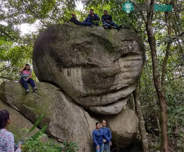 Khách du lịch kéo đến trang trại của Miguel Barreto để chụp ảnh bên tảng đá kỳ lạ.