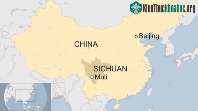 Vị trí của Tứ Xuyên trên bản đồ
