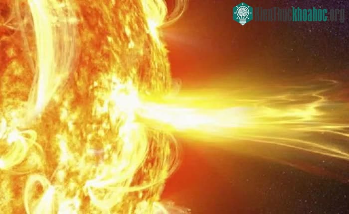 Một sự kiện Mặt trời phát xạ tương đối điển hình.