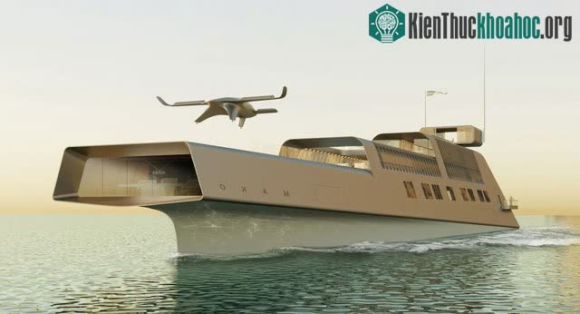 Một không gian mở khác nằm ở boong trên