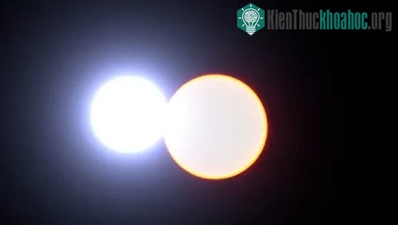 Hệ sao đôi với ngôi sao chính được gắn nhãn là Sirius A và ngôi sao đồng hành là Sirius B