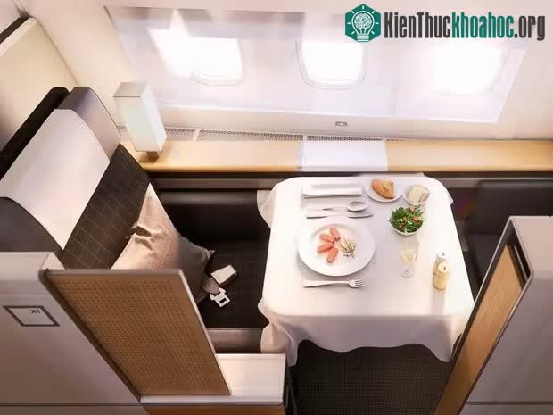 Hãng bay này ghi điểm về món ăn phục vụ trên ghế thương gia của mình.