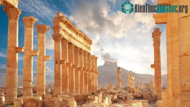 Thị trấn thời La Mã cổ đại ở Palmyra, Syria.