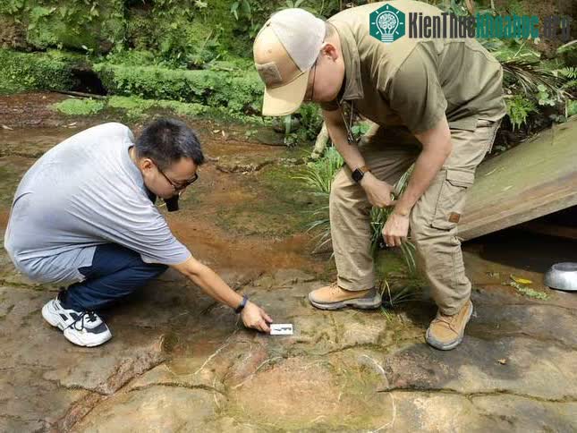 Đây là dấu chân của loài khủng long Brontosaurus.