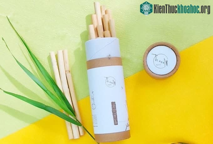 Ống hút cỏ sậy của nhóm sản xuất.