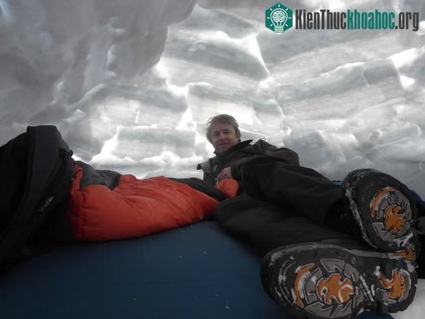 Một căn nhà tuyết "igloo" có khả năng cách nhiệt khá tốt.