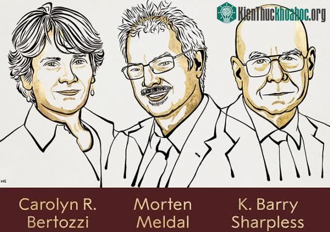 Các nhà khoa học được xướng tên ở giải Nobel Hóa học.