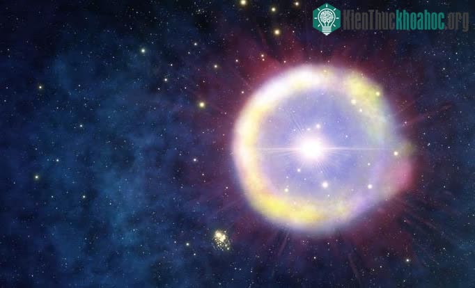 Ảnh đồ họa mô tả một chuẩn tinh thuộc Quần thể III