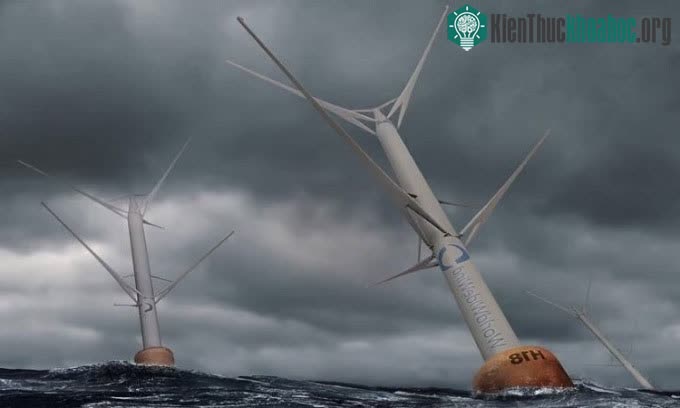 Turbine dọc quay ngược chiều của World Wide Wind.