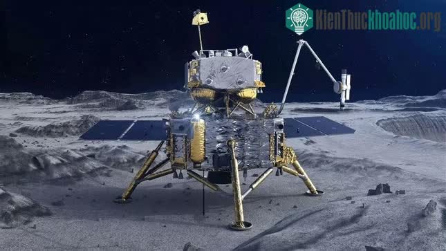 Tàu thăm dò Thường Nga-5 của Trung Quốc lấy mẫu từ Mặt trăng vào năm 2020.