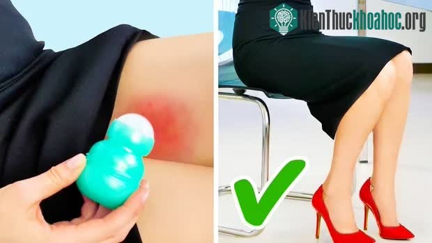 Sử dụng lăn khử mùi để ngăn ngừa trầy da, nứt nẻ