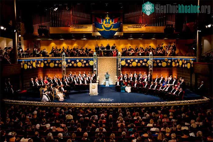 Quang cảnh lễ trao giải Nobel năm 2019 ở Stockholm, Thụy Điển.