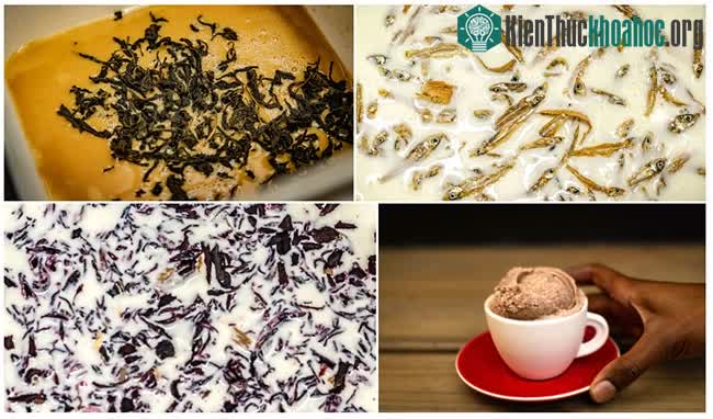 Kem hoa dâm bụt, đinh hương và hoa hồi