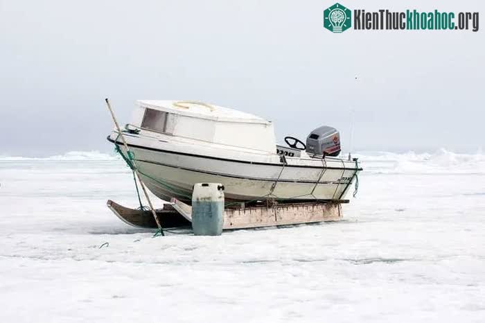 Cuộc sống tại thị trấn tận cùng cực bắc Trái đất, nơi người dân xây nhà trên những tảng băng đang tan dần ảnh 7